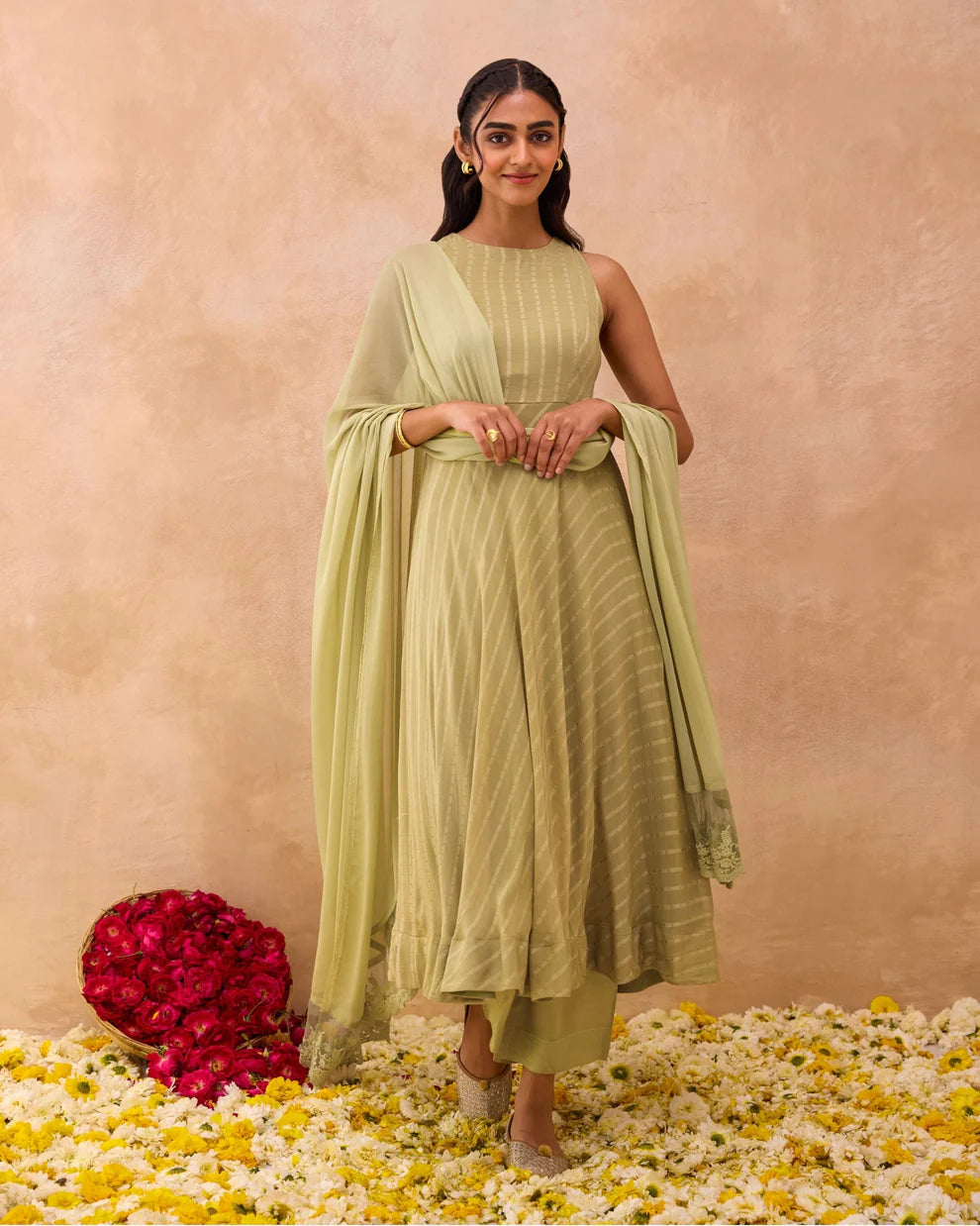 Olive Mist Kurta Set