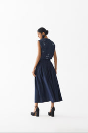 Calla Denim Crop Top & Skirt