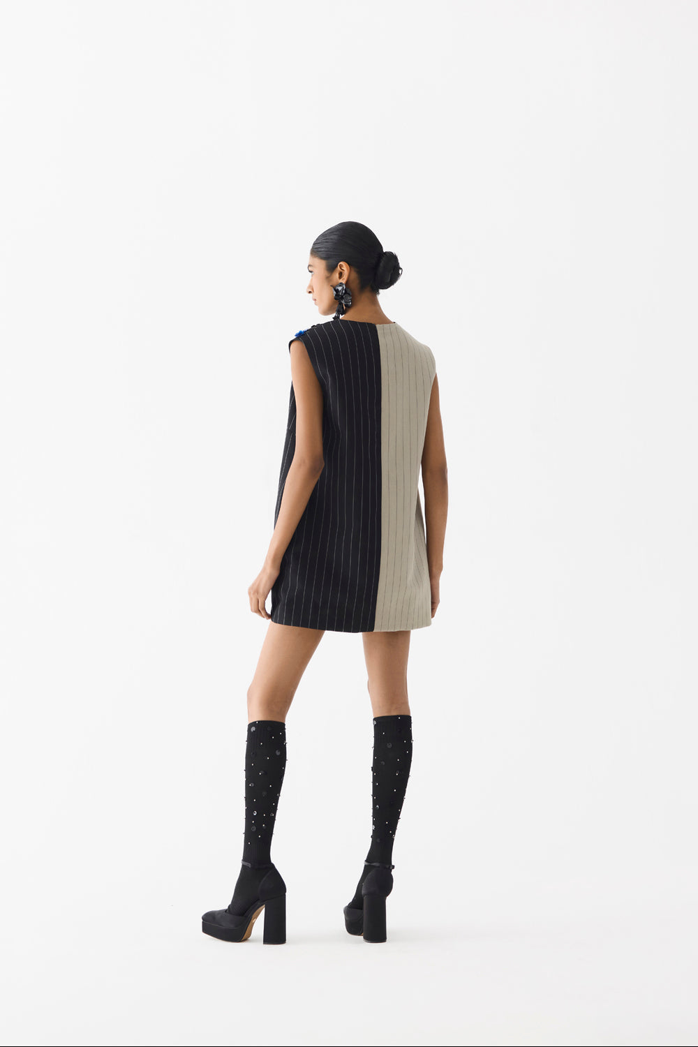 Buds Half & Half Suiting Dress