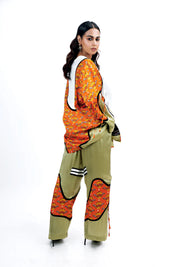 Concentric Yoke Jacket Set