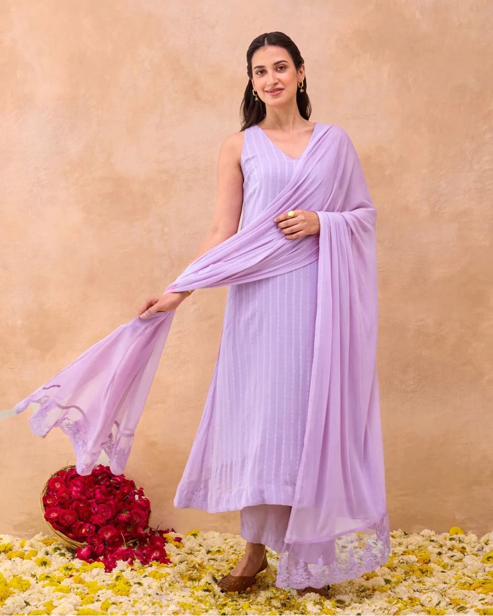 Lavender Grace Kurta Set