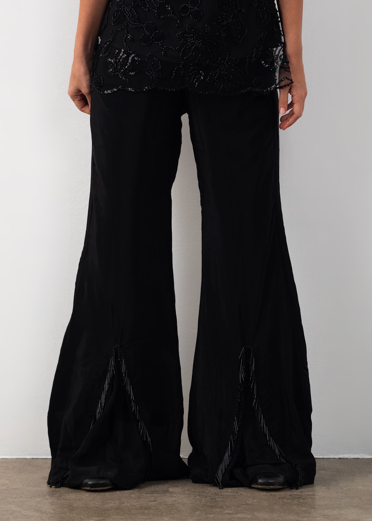 Net Embroidered Co-ord
