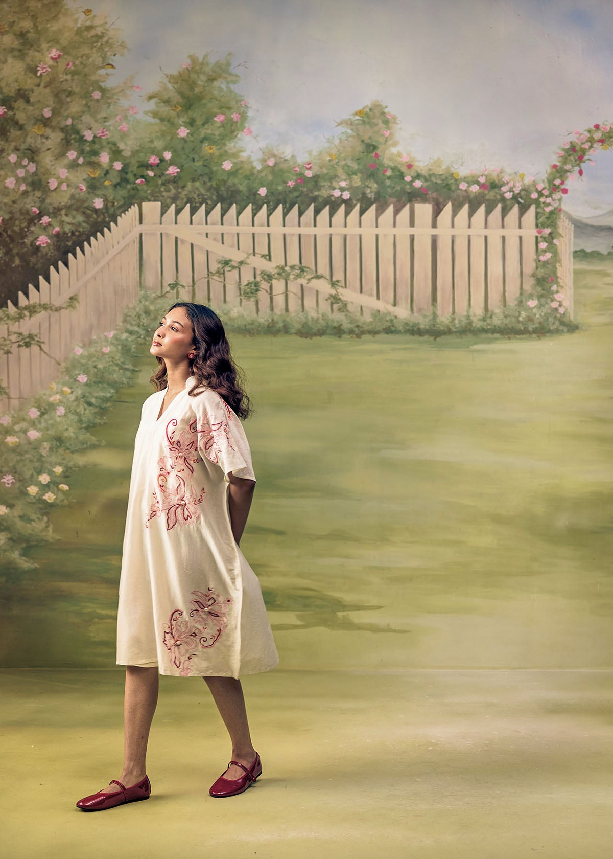 Coral Reverie Flow Dress