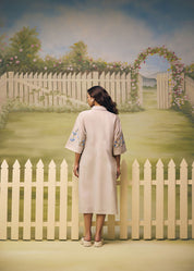 Mist Blue Garden Shirt Dress