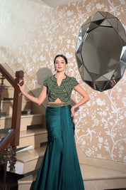 Tarini Manchanda in Jewel Drape Skirt Set