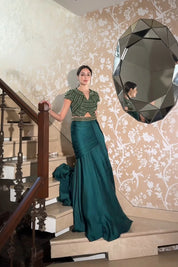 Tarini Manchanda in Jewel Drape Skirt Set