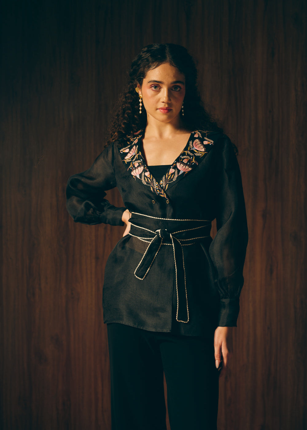 Midnight blossom blazer image 0