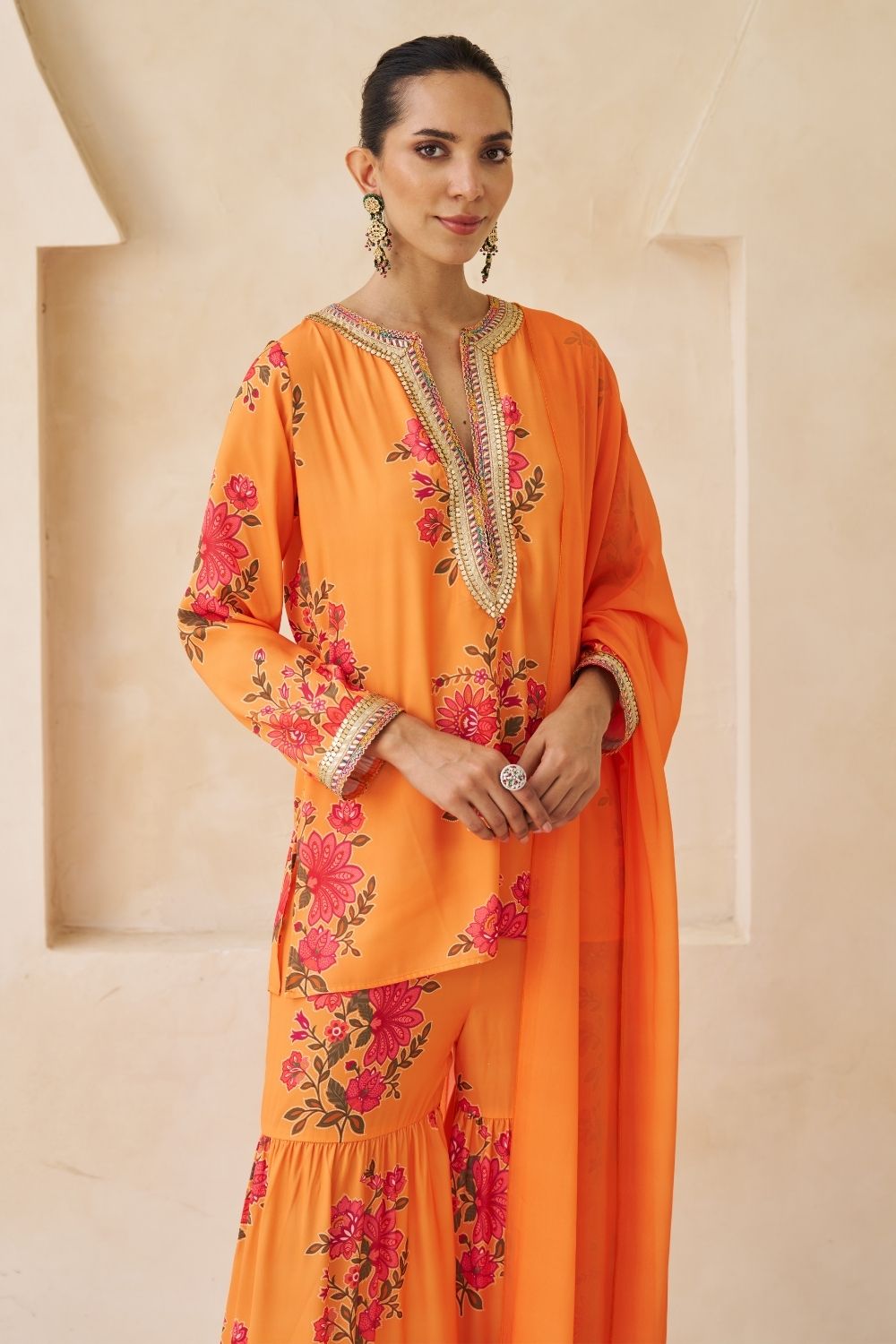 Tapti Sharara Set With Dupatta