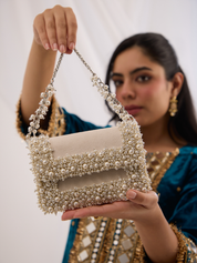 Aurel Pearl Medium Bag White