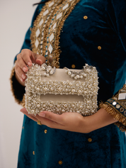 Aurel Pearl Medium Bag White