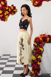 Noir & Ivory Skirt Set