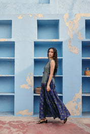 Boho Blue Skirt