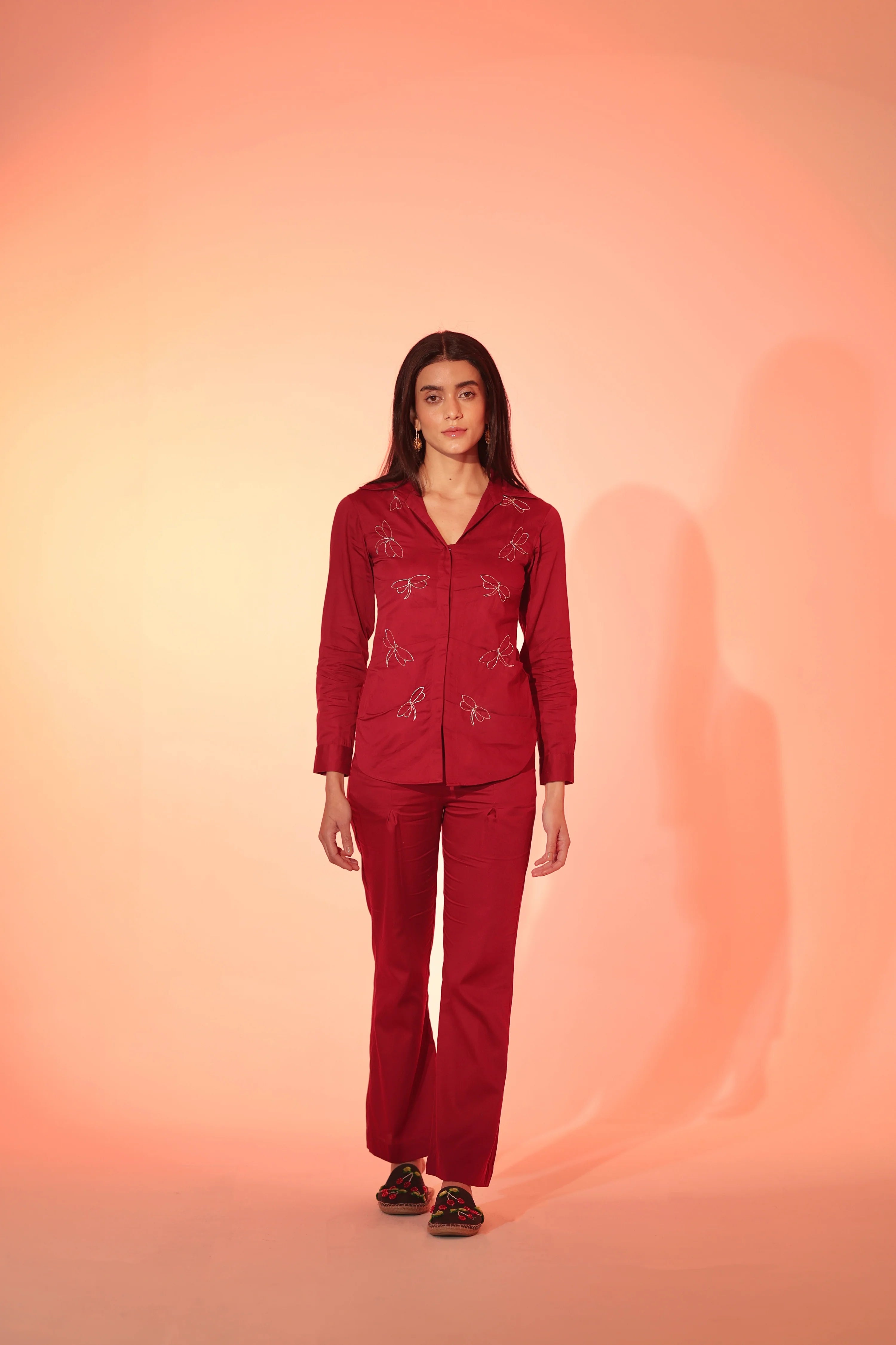 Burgundy Firefly Co-Ord Set