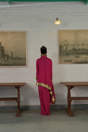 Asymmetric Kali Kurta Set