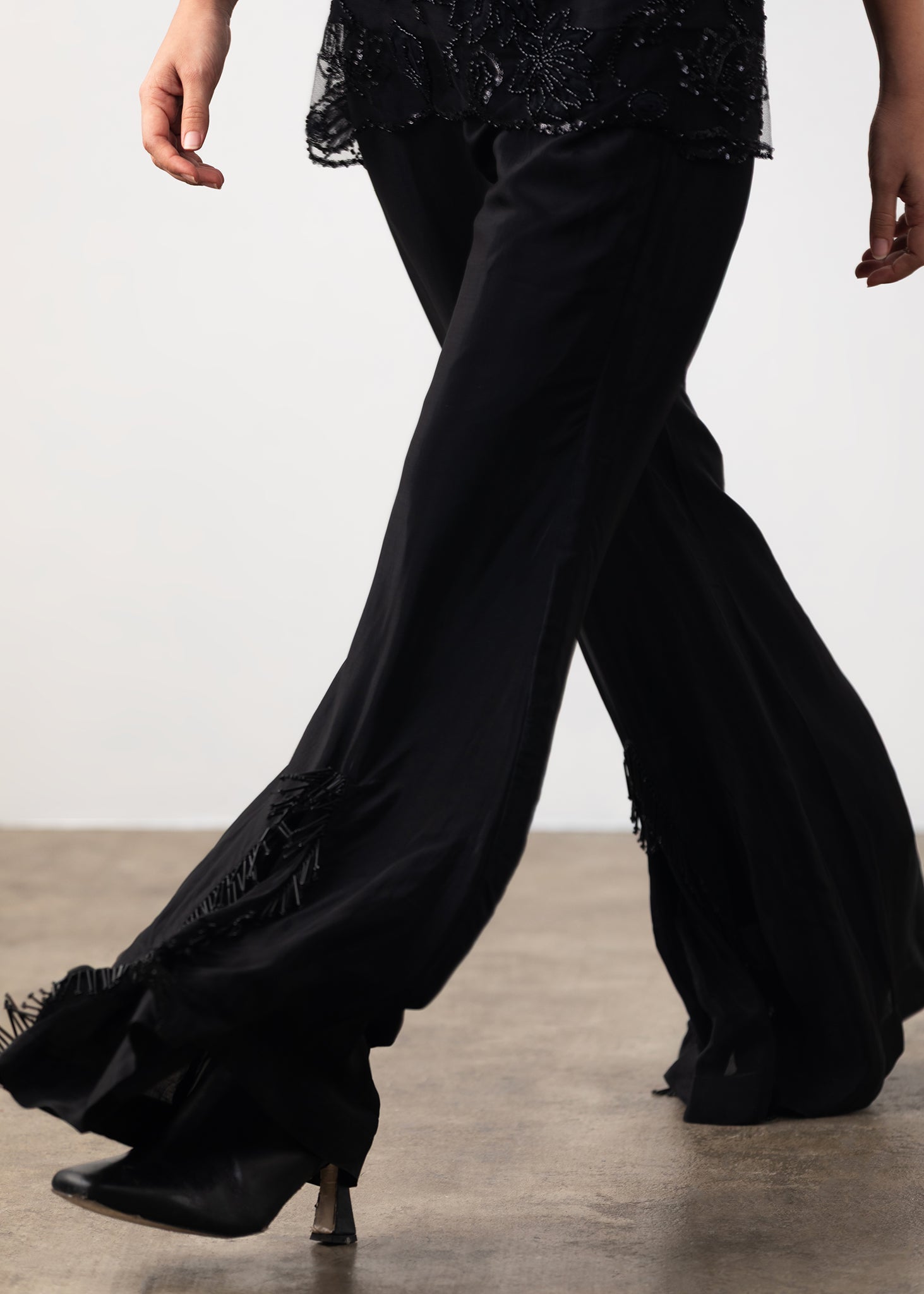 Net Embroidered Co-ord