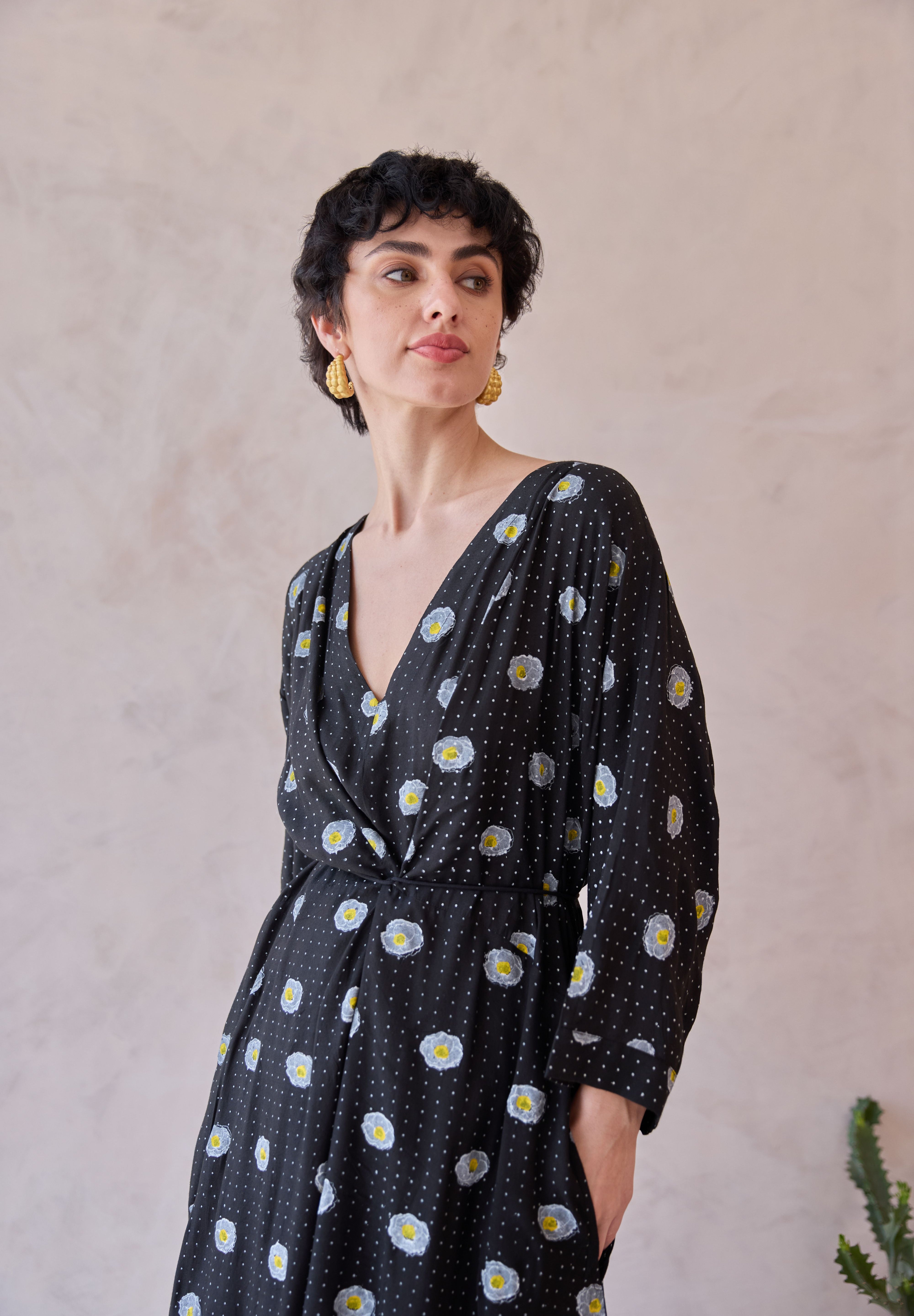 Daisy Drift Kaftan Dress