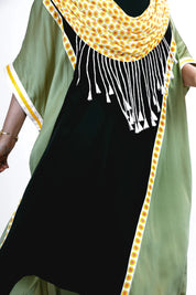 Scallop Drape Kaftan Set
