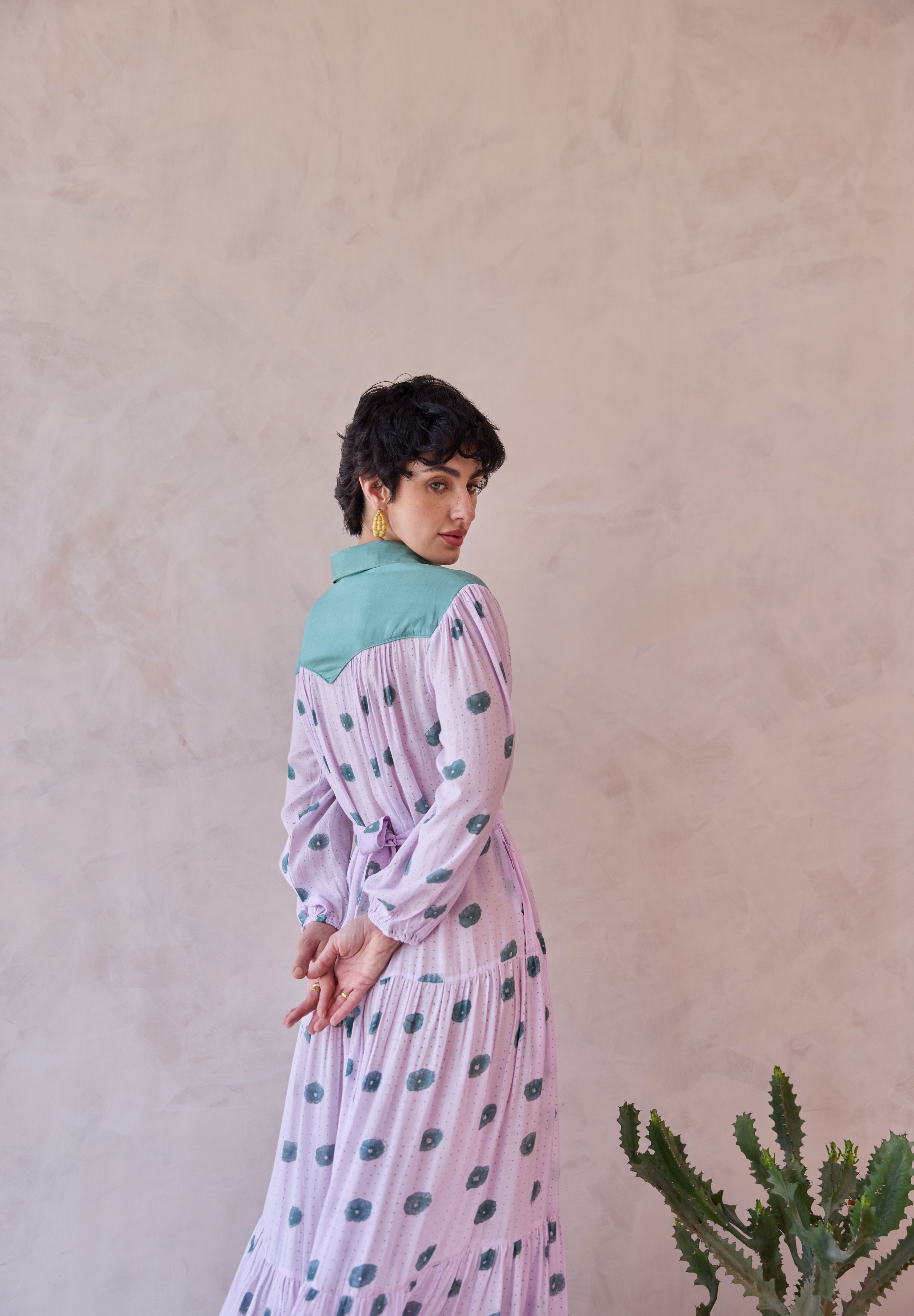 Lilac Dot Meadow Dress