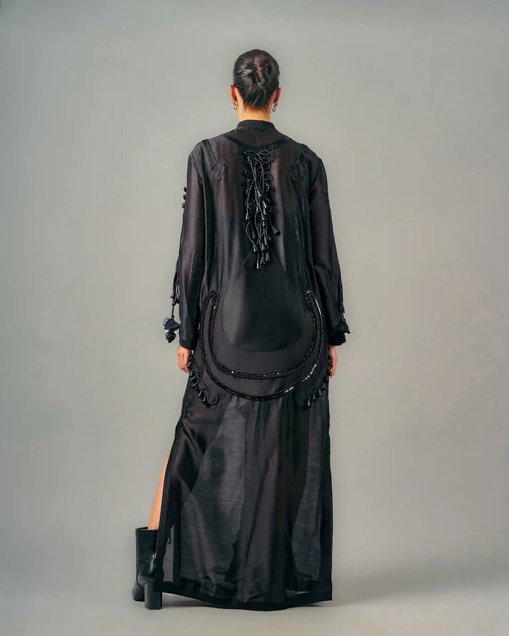 Circles Dhoti Drape Dress