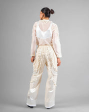 Cord Fringe Top & Drape Tassel Trouser Set