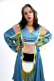 Geometric Tassels Kurta Set