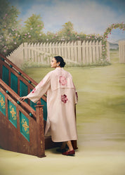 Rose Bloom Elongated Shirt Dress