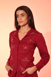 Burgundy Firefly Co-Ord Set