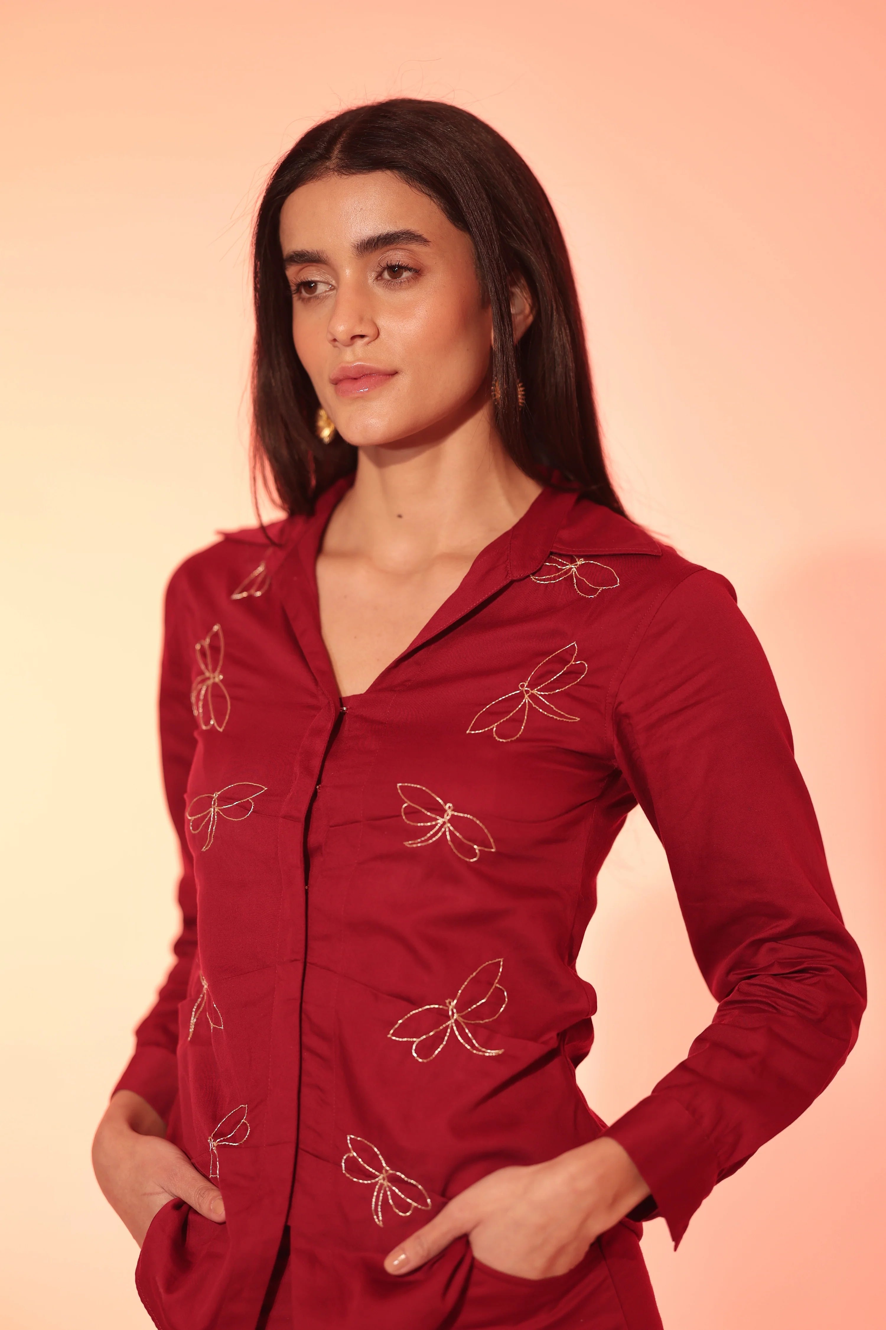 Burgundy Firefly Co-Ord Set
