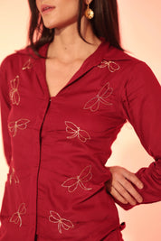 Burgundy Firefly Co-Ord Set