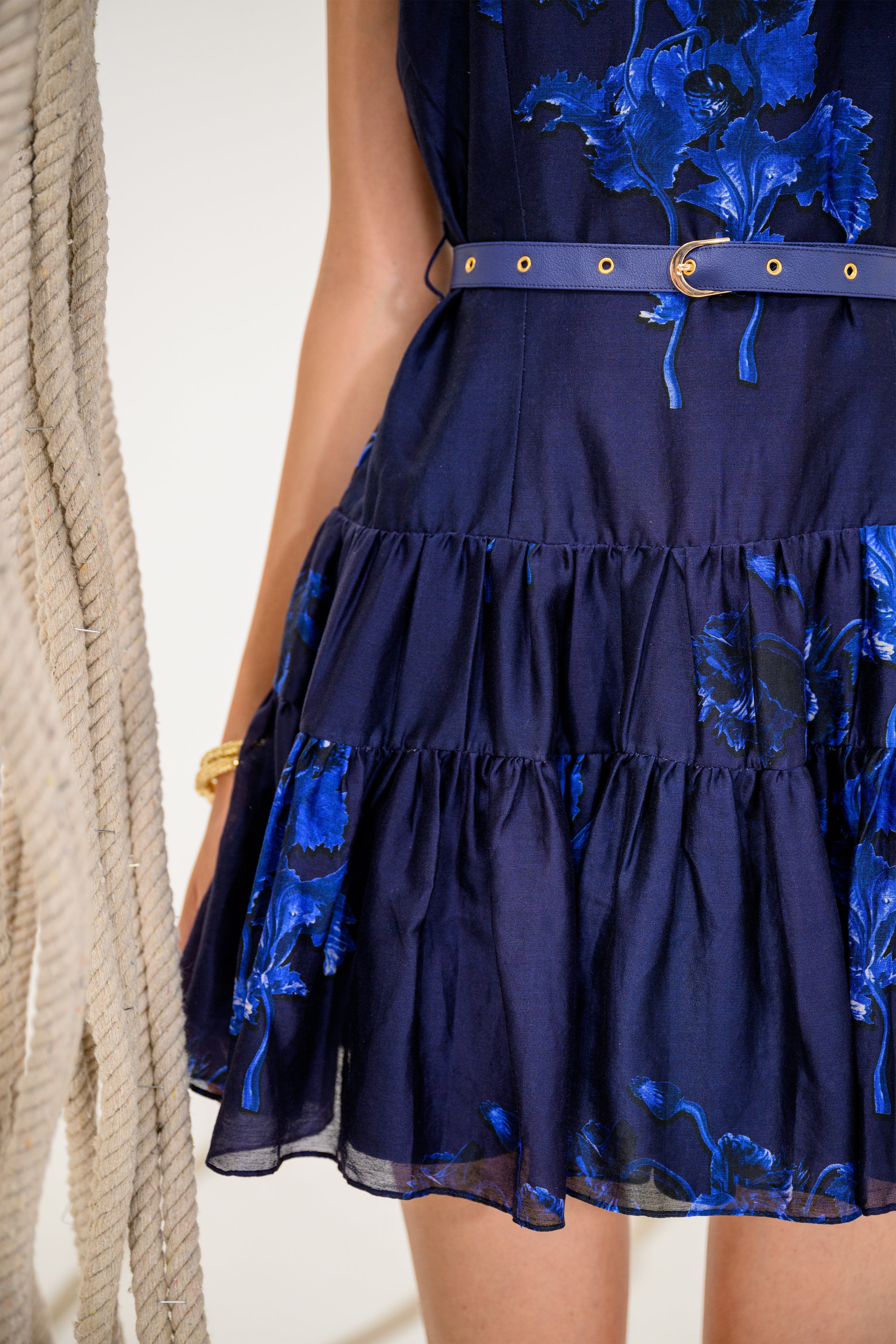 Oxford Tiered Dress