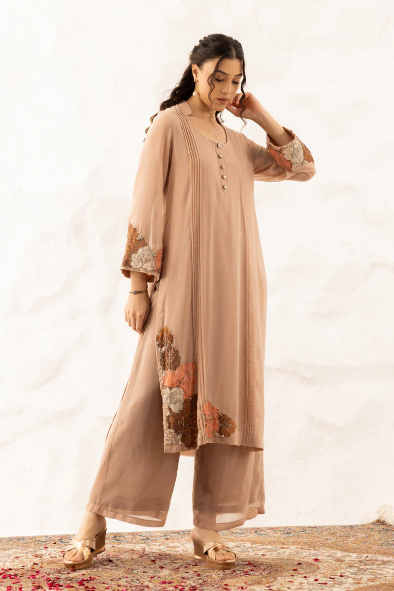 Anika Nude Colour Suit With Plazzo