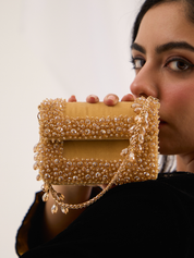 Aurel Crystal Mini Bag Gold