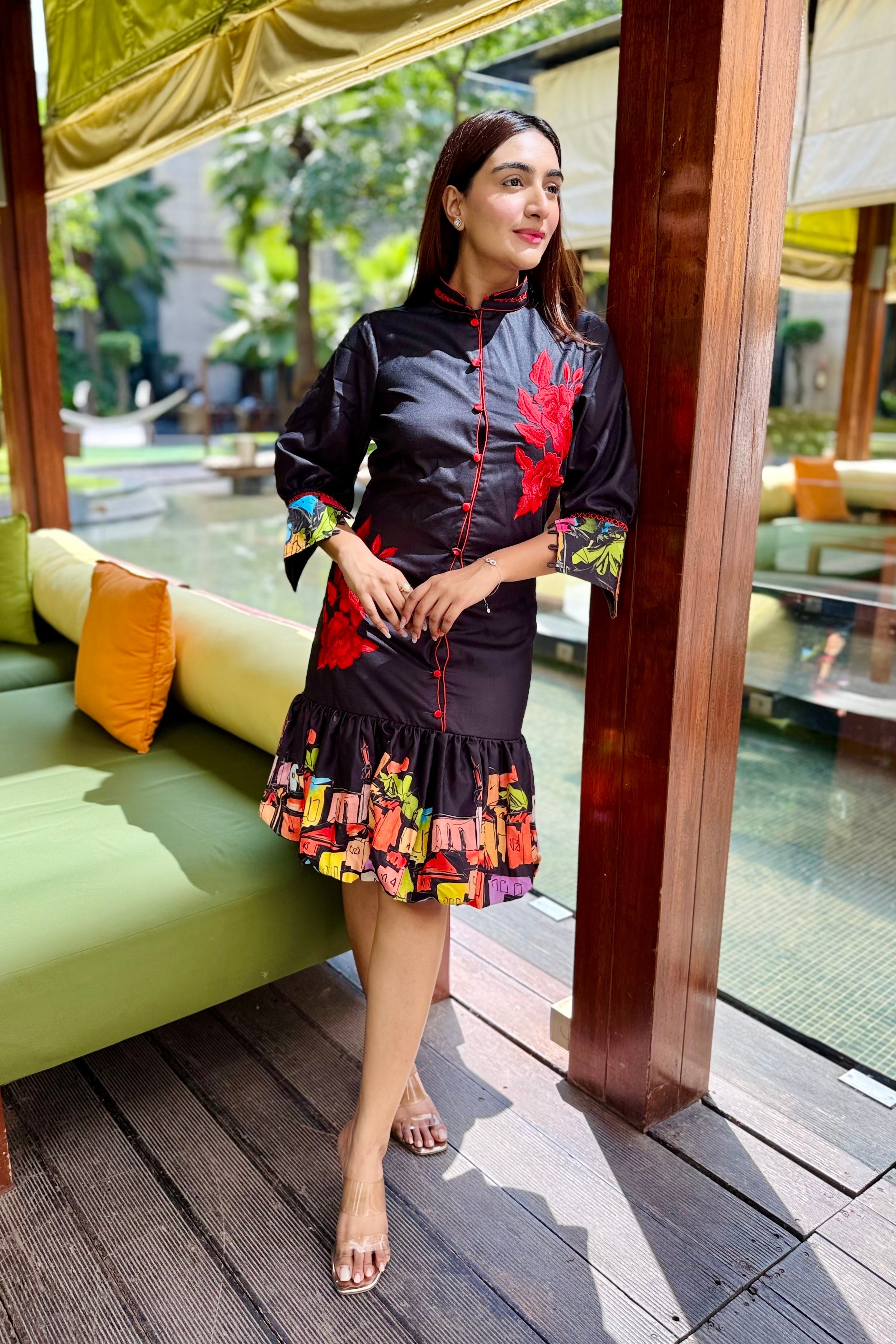 Amara Embroidered Dress
