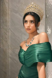 Ankita Raghav Arora in Emerald Glamour Gown