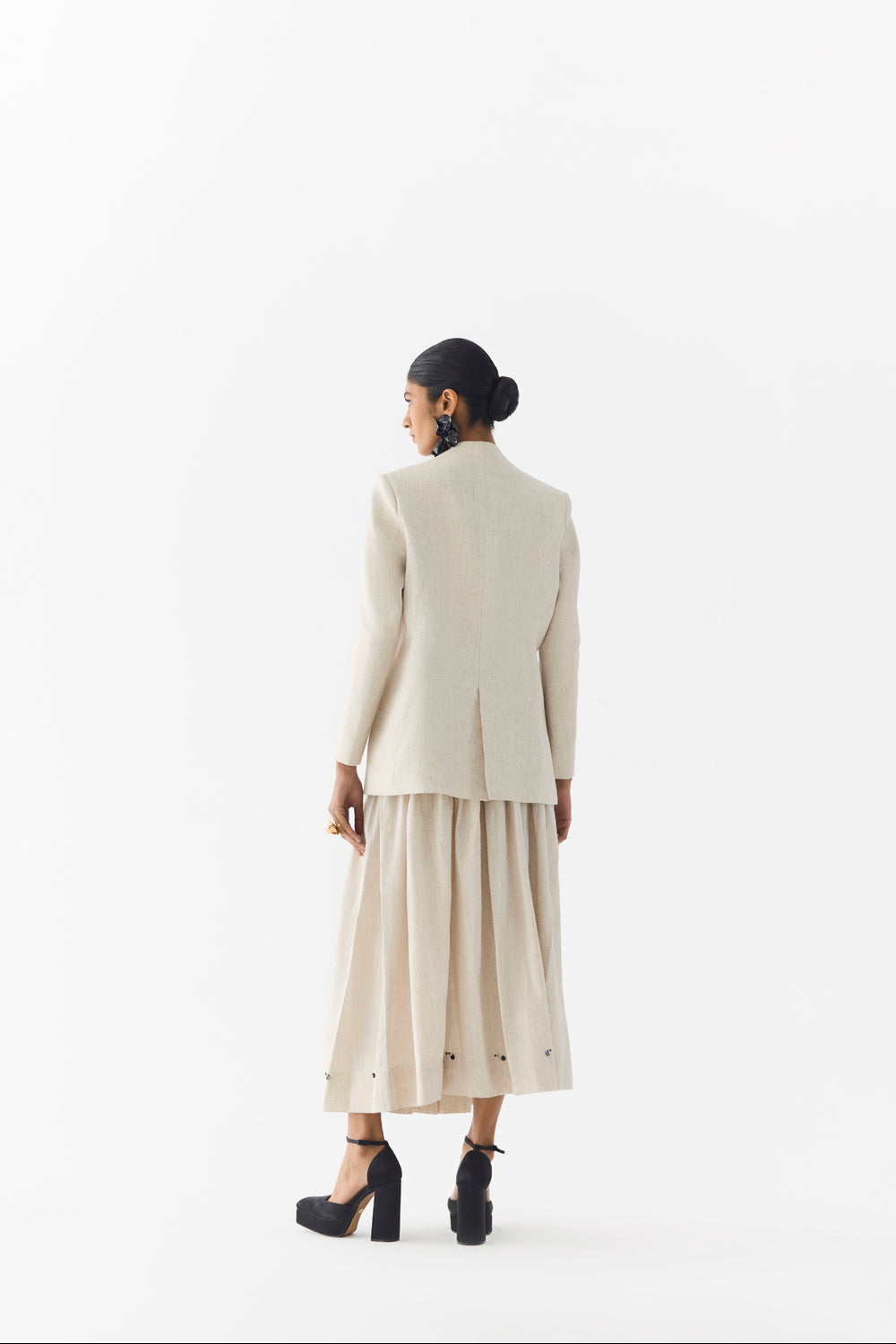 Tiger Lily Linen Blazer & Skirt