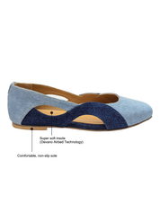 Wave Ballerinas Ocean Blue