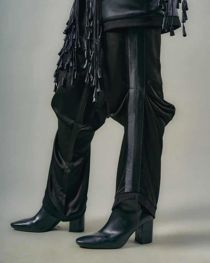 Cut Out Tassels Jacket & Pick Up Trouser Set