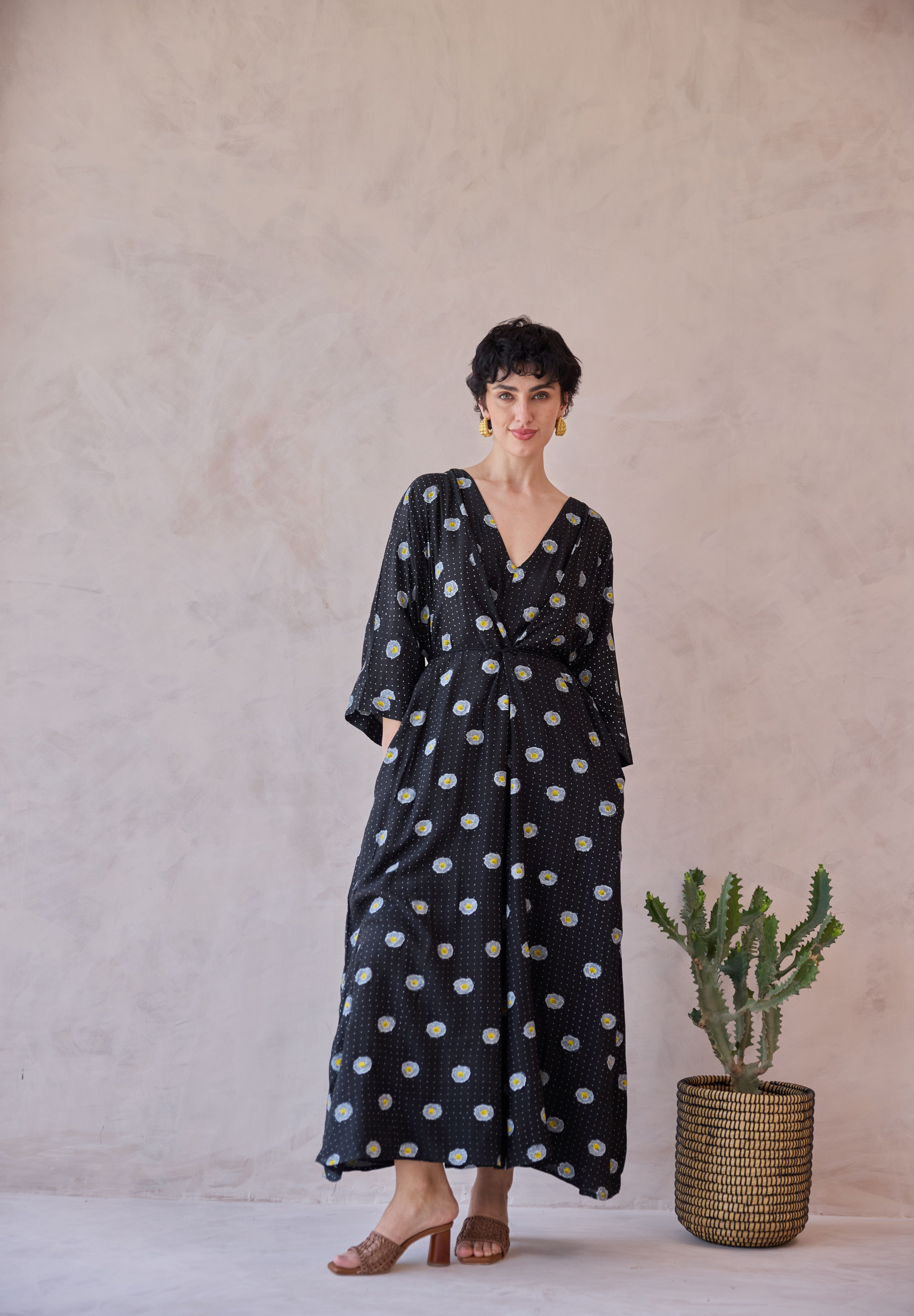 Daisy Drift Kaftan Dress