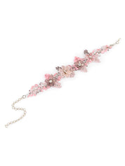 Pink Lilac Stone Floral Classic Choker Carnival Jewelry