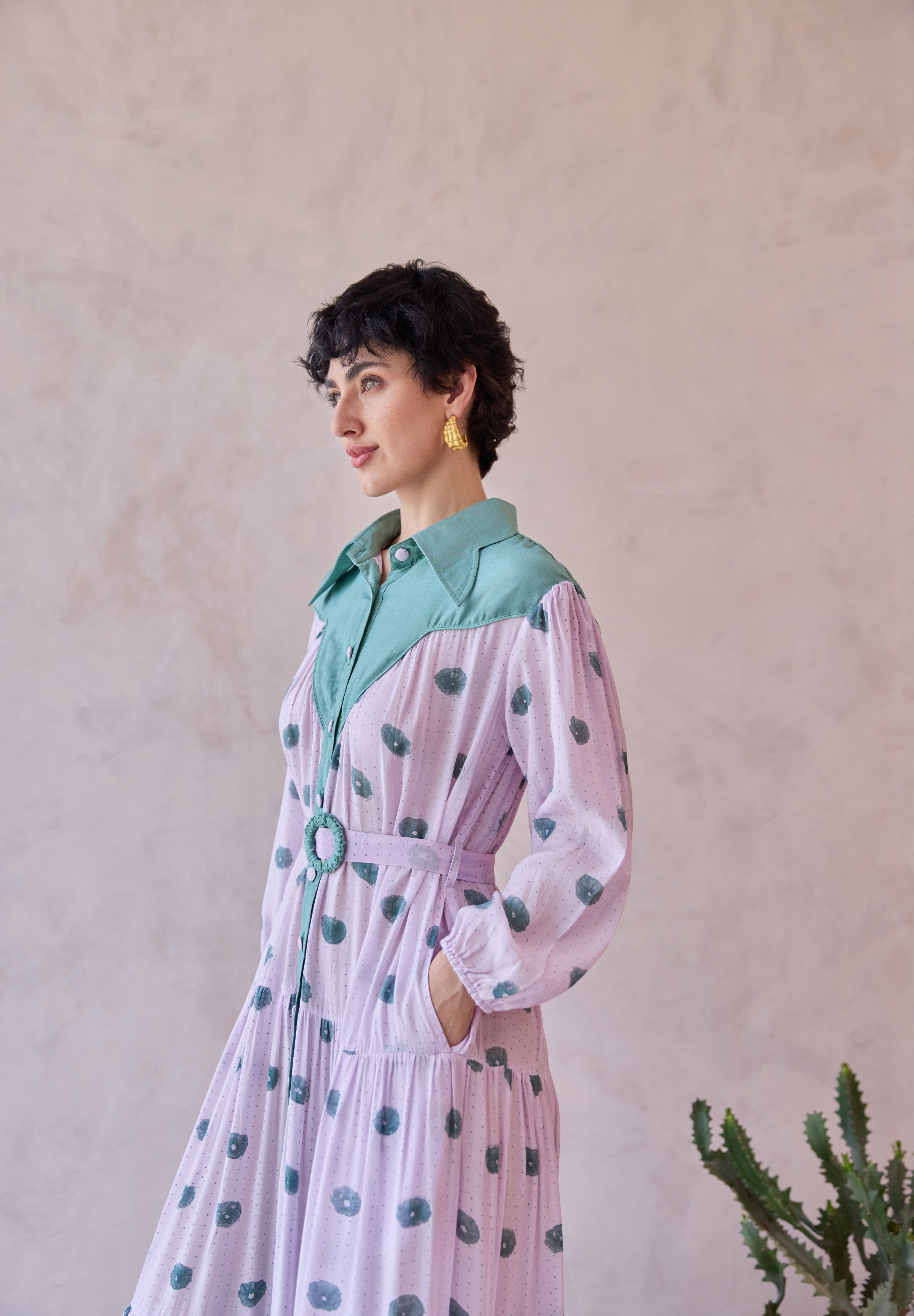 Lilac Dot Meadow Dress