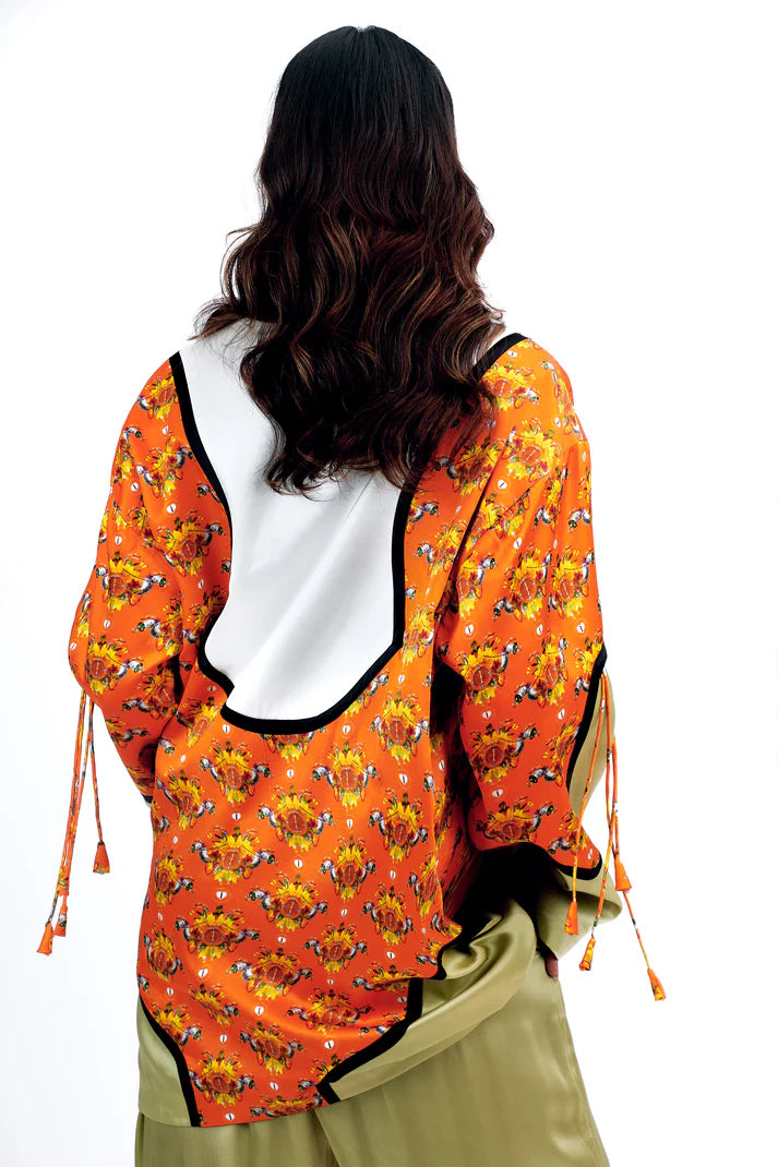 Concentric Yoke Jacket Set