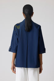 Sylvie Applique Midnight Navy Shirt