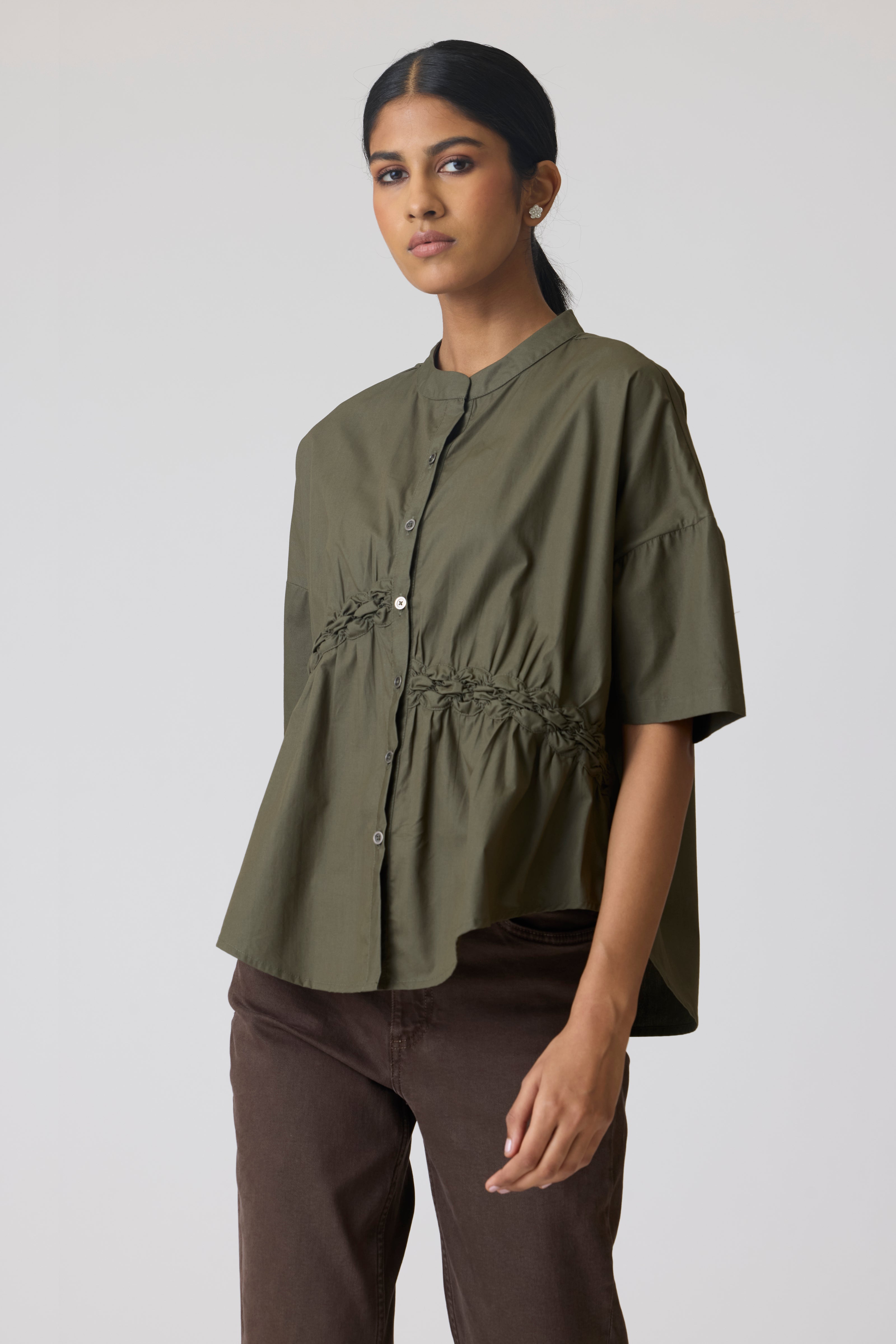 Zoe Military Green Shirt