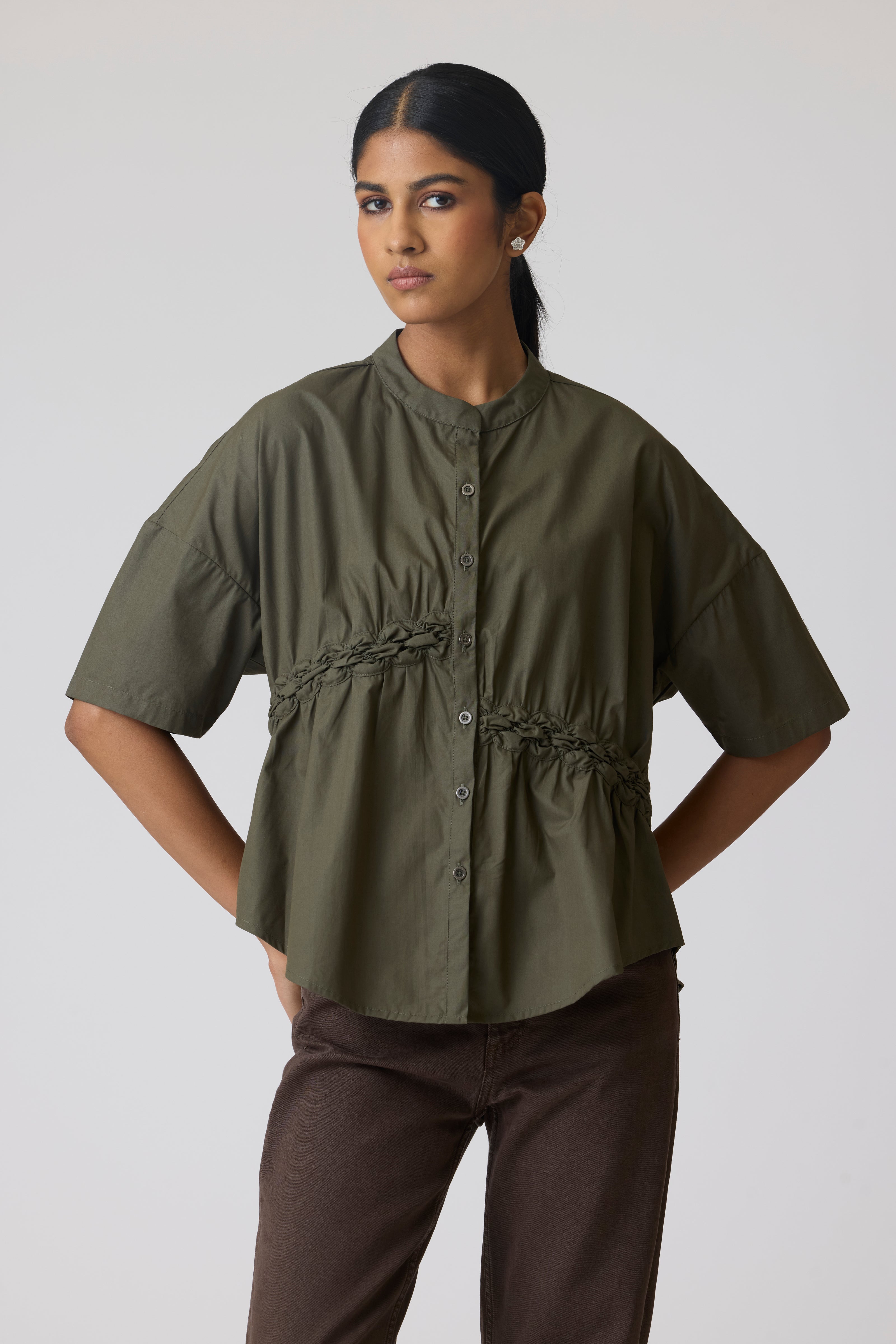 Zoe Military Green Shirt