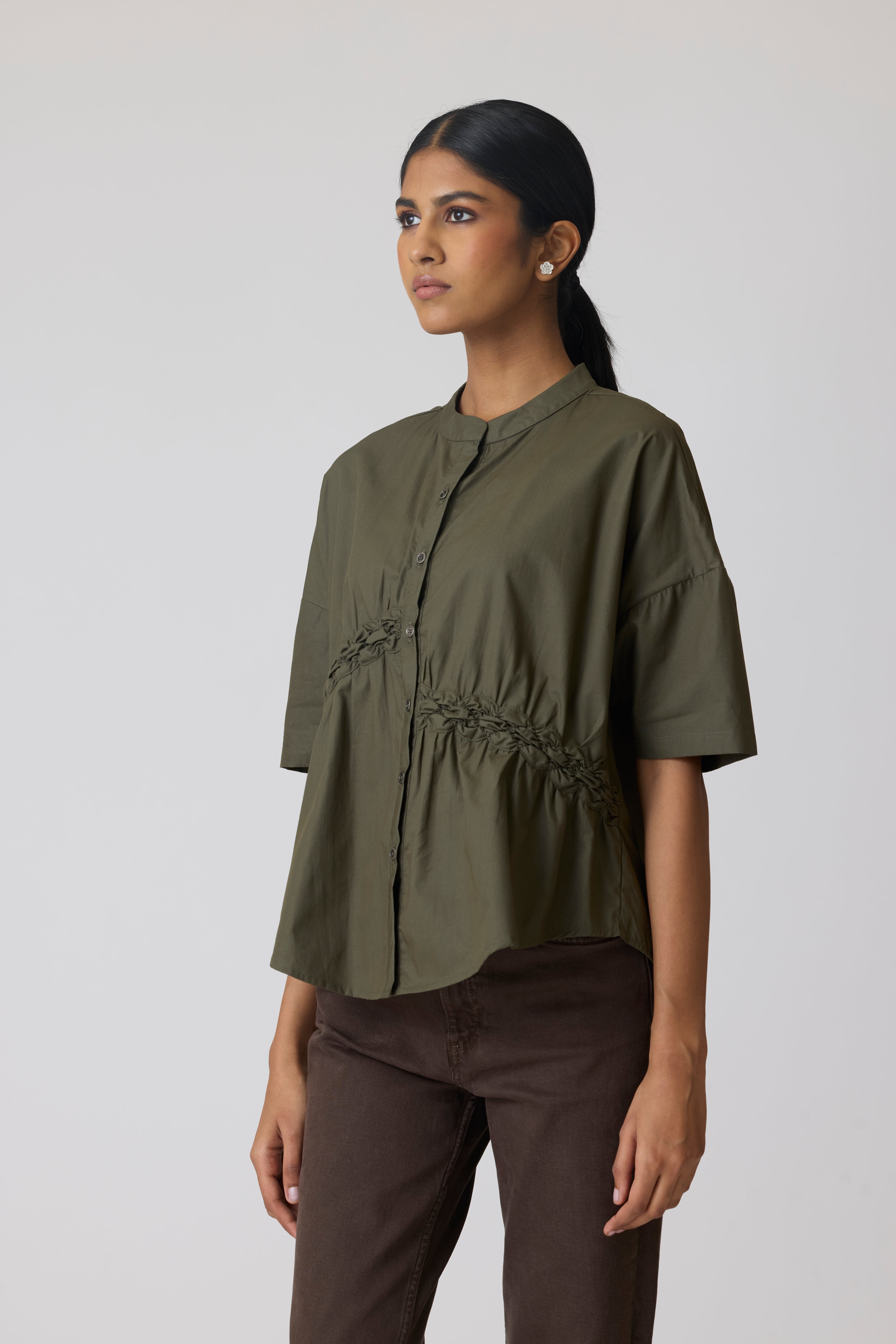 Zoe Military Green Shirt
