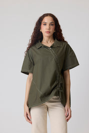 Joselle Military Green Shirt