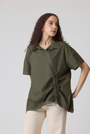 Joselle Military Green Shirt
