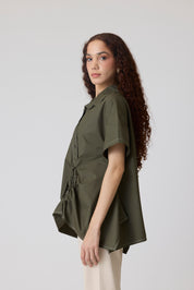 Joselle Military Green Shirt