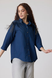 Jules Applique Midnight Navy Shirt
