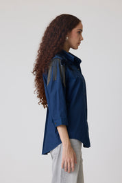 Jules Applique Midnight Navy Shirt